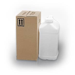 F-Style Plastic Liter UN Rated Bottle & Carton