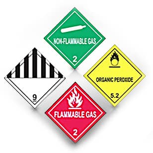 Hazardous Material Packaging - Hazard Labels