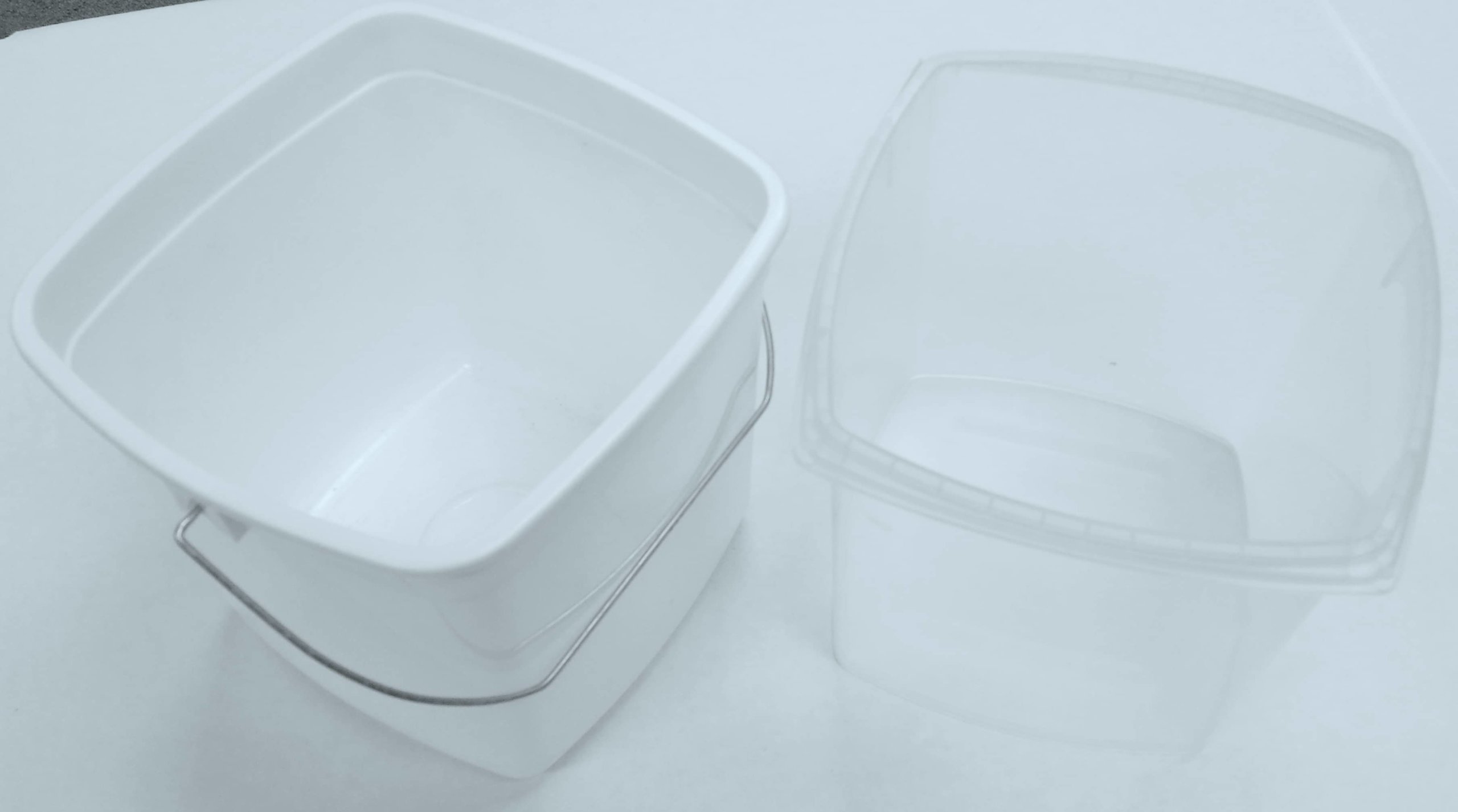 plastic square tub packaging