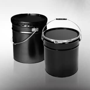 5 Gallon Steel Pail, Open Head, UN Rated, Lever Lock - Black - Best  Containers