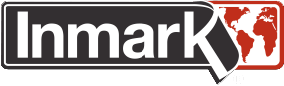 inmark-logo-transparent Logo of "Inmark" with white, bold lettering on a black rectangle. The letter "K" has a ribbon-like extension that wraps around a red square featuring a white world map.